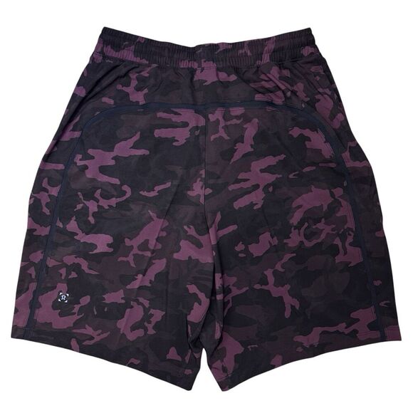 NWOT Lululemon Pace Breaker Short 9” Lined Size M Incognito Camo Red Black Gym - Picture 6 of 12